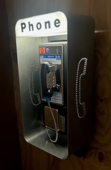 Personal Payphone Lighted Booth