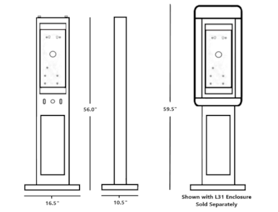 Standard Floor Mount Pedestal