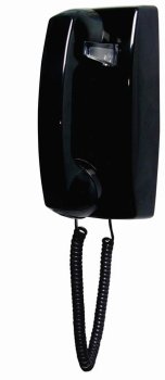 No-Dial Wall Phone - Black