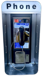 Personal Payphone Lighted Booth